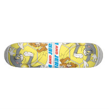 Tom- und Jerry-Fußball (Fußball) 8 Bedrucktes Skateboard