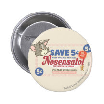 Tom- und JerryNosensatol Kupon Anstecknadelbutton