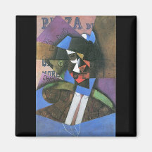 Torero par Juan Gris Aimant Pour Réfrigérateur