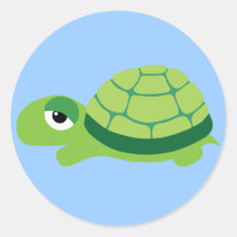 tortue adhésifs ronds