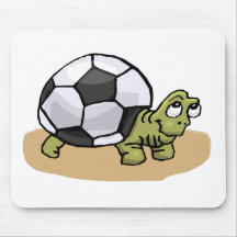 Tortue du football tapis de souris