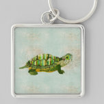 Tortue Keychain de jade porte-clés
