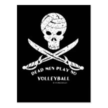 Tote Männer spielen keinen Volleyball: Postkarte b