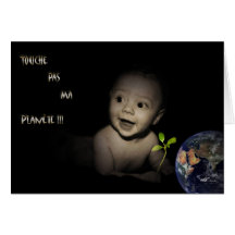 Touche pas ma planète carte de vœux