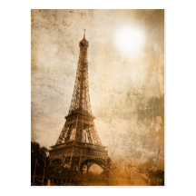 Tour Eiffel vintage Carte Postale