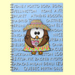 tourist owl - girl notizbücher