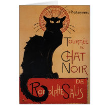 Tournée du Chat Noir, Théophile Steinlen Cartes De Vœux