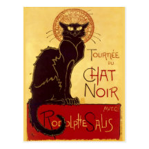 Tournée du Chat Noir, Théophile Steinlen Carte Postale