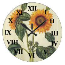 Tournesols Horloges Murales