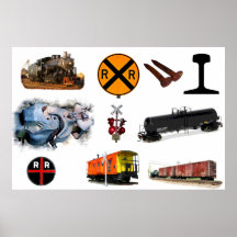 Toute l'affiche de chemin de fer