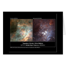 Trapez-Gruppe Hubble Teleskop-Foto Karten