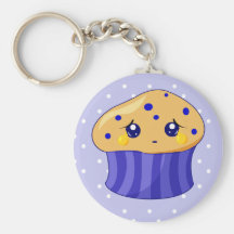 Trauriges Muffin Schlüsselanhänger