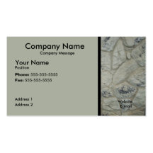 Travail en pierre carte de visite