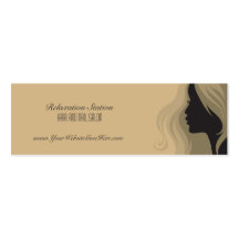 Trendy stilvolle Silhouettesalon-Wellness-Center-G Visitenkarten Vorlagen