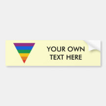 Triangle de gay pride adhésifs pour voiture