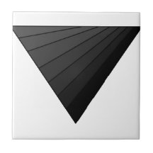 Triangle inversée, art carreaux