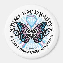 Tribal de papillon de transsexuel aimant pour réfrigérateur