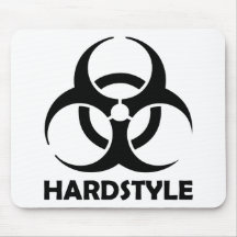 tribal noir de hardstyle tapis de souris