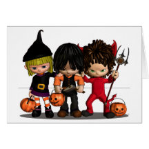 Trick oder Leckerei oder sonst! Halloween-Karte