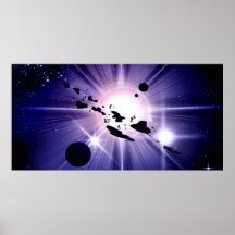 Triple - exosolares - Planetensystem. Poster