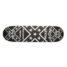 Trisha blaues Wasser-Nachtgeist-Skateboard Personalisierte Decks