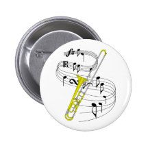 Trombone Anstecknadelbutton