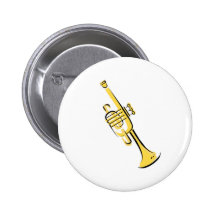 Trompete Anstecknadelbuttons