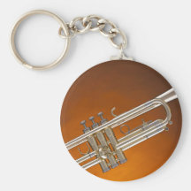 Trompete auf Gold Schlüsselband