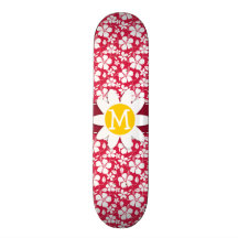 Tropical Fuschia Hibiscus; Daisy Skateboard Decks