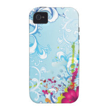 Tropische Blumenphantasie Case-Mate iPhone 4 Cover