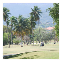 Tropische Golfplatz-Einladungen