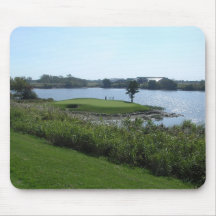 Trou de golf d'île tapis de souris