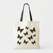 Troupeau de papillons de sac d'épicerie de machaon