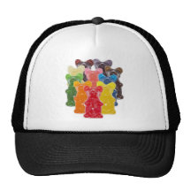 Troupeaux gommeux mignons drôles d'ours casquette de camionneur