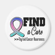 Trouvez une conscience de cancer de la thyroïde de magnets pour réfrigérateur