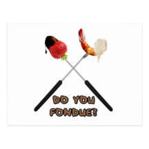Tun Sie Fondue? Postkarten