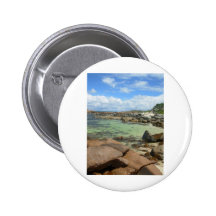 Türkis blaues Meer Button