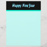 Türkis-guten Rutsch ins Neue Jahr Individuelle Flyer