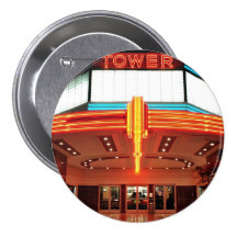 Turm-Theater, Sacramento, Kalifornien Anstecknadelbutton