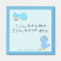 Tweetie und Darlin Kühlschrankmagnet
