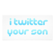 Twitter I Ihr Sohn Personalisierte Foto Karte