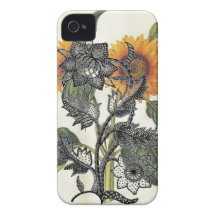 Two flowers Case-Mate iPhone 4 cases