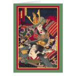 TwoSamurai - Japaner Woodblock Fotorezeptor… - Bes Grußkarten