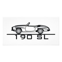Type 121 de Mercedes 190 SL Carte Avec Photo