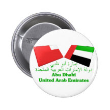UAE u. Abu Dhabi-Flaggen-Fliesen Buttons