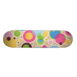 Überlagerter Muster-Effekt mit Kreis-Skateboard Personalisiertes Skateboarddeck