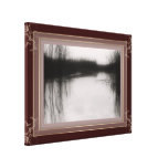 Überschwemmtes Feld-Foto ausgedehnte Leinwand BW Leinwand Drucke