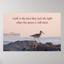 Ufer-Vogel-Morgen-inspirierend Plakat