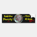 Umarmungs-Diversity! Ursache alle bluten wir ROT! Autoaufkleber