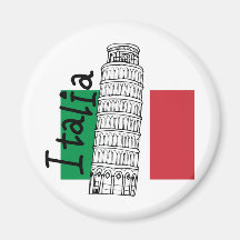 Un contact de l'Italie Magnets Pour Réfrigérateur